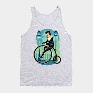 Penny Farthing Vintage Bicycle Bike Cycle Tank Top